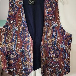 At Last Multicolor Paisley Vest